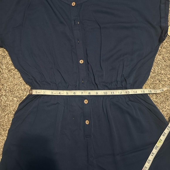 Copper Key Midnight Blue Button-Up Top - Picture 4 of 10